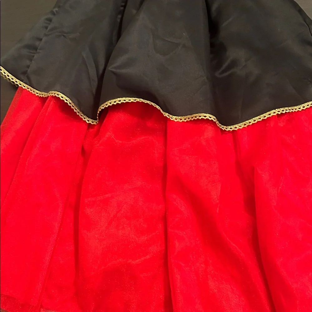 Queen of Hearts Kids Costume - Red and Black Dress - Picture 5 of 5